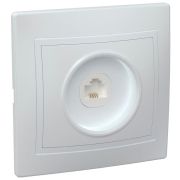 Розетка телефонная 1-м СП Кварта РТ10-КБ IP20 бел. GENERICA ETK10-K01-DM