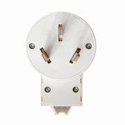 Вилка для плиты 2P+E 32А 250В бел. Universal 5311