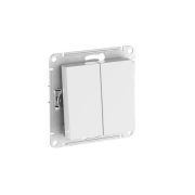 Переключатель 2-кл. AtlasDesign (сх. 6/2) 10AX быстрозажим. клем. механизм бел. SE ATN000165S