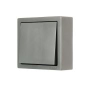 Выключатель 1-кл. ОП LETO платина LEZARD 752-3500-100