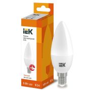 Лампа светодиодная C35 5Вт свеча 3000К тепл. бел. E14 450лм 230-240В IEK LLE-C35-5-230-30-E14
