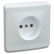Розетка 1-м СП Вега РС10-2-ВБ 10А IP20 без заземл. без защ. шторок бел. GENERICA ERV10-K01-10-DM