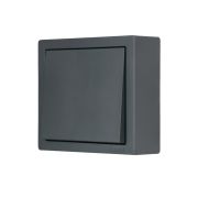 Выключатель 1-кл. ОП LETO графит LEZARD 752-3400-100