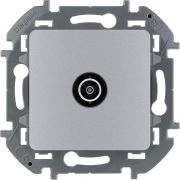 Розетка телевизионная TV Inspiria 2дБ 0-2400мГц с топологией «звезда» механизм алюм. IEK 673852