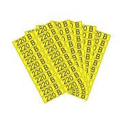 Наклейка знак электробезопасности «220В» 15х50мм Rexant 56-0007-1