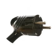 Вилка электрическая с заземл. с кольцом (ушком) 16А 250В IP20 черн. TOKOV ELECTRIC TKL-PLUZR-C05